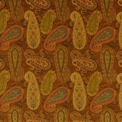 Mulberry Peregrine Paisley Velvet Spice Fd2002-T30  Long Weekend Collection Indoor Upholstery Fabric