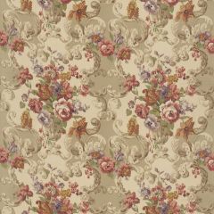 Mulberry Floral Rococo Red / Plum Fd2011-V54 Icons Fabrics Collection Multipurpose Fabric
