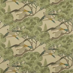 Mulberry Flying Ducks Emerald Fd205-S16 Icons Fabrics Collection Multipurpose Fabric