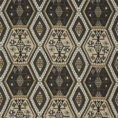 Mulberry Home Buckland Charcoal / Bronze FD282-A130 Bohemian Travels Collection Multipurpose Fabric