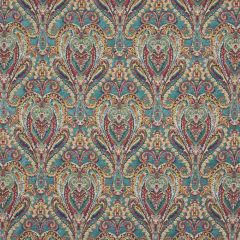 Mulberry Home Bohemian Paisley Teal Fd728-R11 Bohemian Travels Collection Indoor Upholstery Fabric