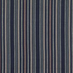 Mulberry Racing Stripe Indigo FD788-H10  Stripes II Collection Multipurpose Fabric
