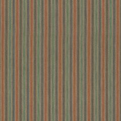 Mulberry Shepton Stripe Teal / Spice FD811-R50 Icons Fabrics Collection Indoor Upholstery Fabric