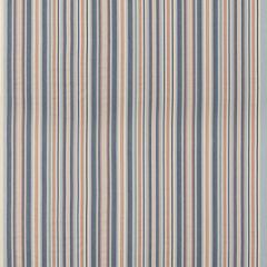 Mulberry Home Medford Stripe Blue / Rust FD823-G103 Westerly Stripes Collection Multipurpose Fabric