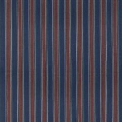 Mulberry Home Barrington Stripe Indigo / Red FD826-G103 Westerly Stripes Collection Multipurpose Fabric