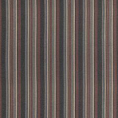 Lee Jofa Lindisfarne Stripe Charcoal Red 839-44 Mulberry Wools V Collection Multipurpose Fabric