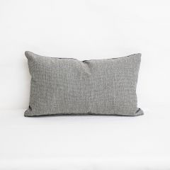 Indoor/Outdoor Sunbrella Demo Graphite - 20x12 Throw Pillow