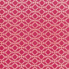 F. Schumacher Sarana Linen Embroidery Raspberry 67012 Chroma Collection