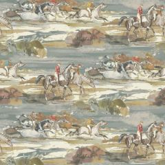 Mulberry Morning Gallop Blue / Sand 097-57 Icons Wallpapers Collection Wall Covering