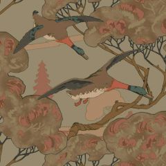 Mulberry Grand Flying Ducks Sage 102-108 Icons Wallpapers Collection Wall Covering