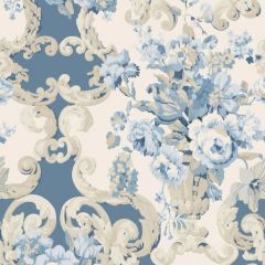 Mulberry Floral Rococo Blue 103-101 Icons Wallpapers Collection Wall Covering