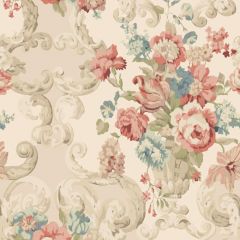 Mulberry Floral Rococo Red / Green 103-117 Icons Wallpapers Collection Wall Covering