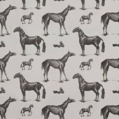 Gaston Y Daniela Horses Description Black And White GDT3990-001 Multipurpose Fabric