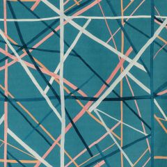 Lee Jofa Modern Simpatico Print Teal GWF-3771-335 VI Collection by Kelly Wearstler Multipurpose Fabric