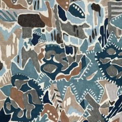 Lee Jofa Modern Chrystie Print Denim Slate 3804-511 Soho Collection Multipurpose Fabric