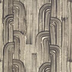 Lee Jofa Modern Crescent Paper Ebony / Cream Gwp3304-816 by Kelly Wearstler Wallpapers Collection Wall Covering
