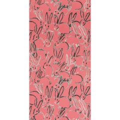 Lee Jofa Modern Hutch Pink 3413-17 Hunt Slonem For Groundworks Collection Wall Covering