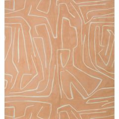 Lee Jofa Modern Graffito Salmon / Cream 3501-117 by Kelly Wearstler Wallpapers II Collection Wall Covering