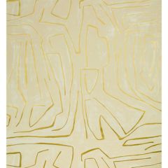 Lee Jofa Modern Graffito Ivory / Gold 3501-140 by Kelly Wearstler Wallpapers II Collection Wall Covering