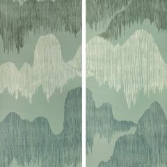 Lee Jofa Modern Cascadia Paper Teal 3715-113 by Kelly Wearstler Wallpapers IV Collection Wall Covering