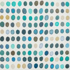 Lee Jofa Modern Twister Paper Denim / Aqua 3726-355 Rhapsody Wallpaper Collection Wall Covering