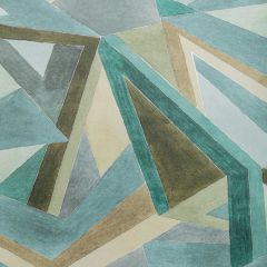 Lee Jofa Modern Roulade Paper Aqua / Dune 3727-635 Rhapsody Wallpaper Collection Wall Covering