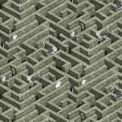 Kravet Couture Labyrinth With Ostriches 1010-01 Josephine Munsey Portfolio I Collection Wall Covering