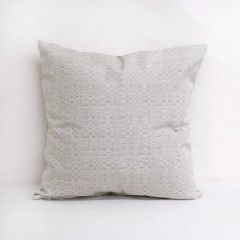 Indoor/Outdoor Sunbrella Linen Silver - 18x18 Vertical Stripes Throw Pillow