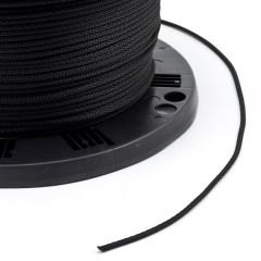 Neobraid Polyester Cord #5 - 5/32 inch by 1000 feet Black
