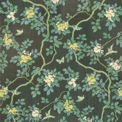 Stout Birds And Butterfly Herringbone Woodland 7814-15 Bassett Mcnab Collection Multipurpose Fabric