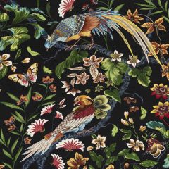 Old World Weavers Botany Bay Black Ruby JP 00021340 Dorset Coast & Woodland Estate Collection Multipurpose Fabric