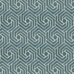 Stout Offri Teal 4 Rainbow Library Collection Upholstery Fabric