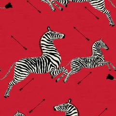 Scalamandre Zebras - Fabric Masai Red SC 000116496M Zebras Collection Multipurpose Fabric