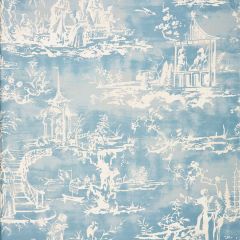 Scalamandre Summer Palace Sky SC 000116561 Oriana Collection Multipurpose Fabric