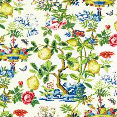 Scalamandre Shantung Garden Cotton Print Bloom SC 000116583 Jardin Collection Multipurpose Fabric