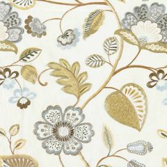 Scalamandre Willowood Embroidery Summer Sage SC 000127071 Jardin Collection Multipurpose Fabric