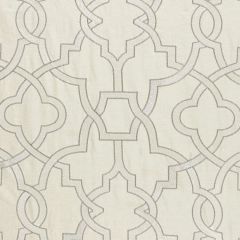 Scalamandre Damascus Embroidery Alabaster SC 000127073 Jardin Collection Multipurpose Fabric