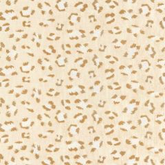 Scalamandre Broderie Leopard Camel On Cream SC 000127075 Jardin Collection Multipurpose Fabric