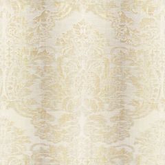 Scalamandre Sorrento Linen Damask Parchment SC 000127093 Merchante Collection Multipurpose Fabric
