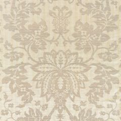 Scalamandre Metalline Damask Champagne SC 000127136 Modern Luxury Collection Multipurpose Fabric