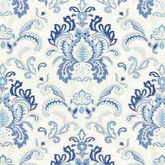 Scalamandre Ava Damask Embroidery Porcelain SC 000127164 Norden Collection Drapery Fabric
