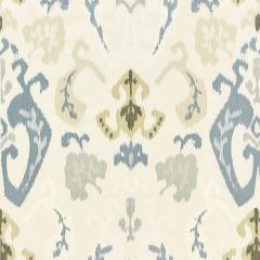 Scalamandre Mandalay Ikat Embroidery Cloud SC 000127172 La Boheme Collection Multipurpose Fabric