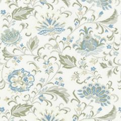 Scalamandre Delphine Embroidery Summer Sage SC 000127173 La Boheme Collection Multipurpose Fabric