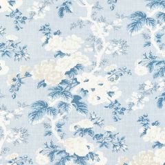 Scalamandre Ascot Linen Print Sky SC 000216602 Botanica Collection Multipurpose Fabric