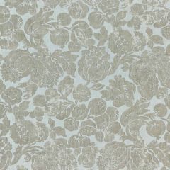 Scalamandre Elsa Linen Print Silver On Skylight SC 000216606 Norden Collection Drapery Fabric