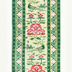 Scalamandre Royal Peony Linen Print Spring Green SC 000216613 Chinois Chic Collection Multipurpose Fabric