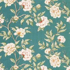 Scalamandre Peonia Linen Print Emerald Isle SC 000216616 Calabria Collection Multipurpose Fabric