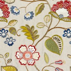 Scalamandre Willowood Embroidery Bloom SC 000227071 Jardin Collection Multipurpose Fabric