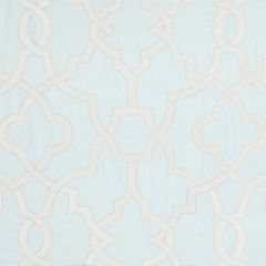 Scalamandre Damascus Embroidery Blue Mist SC 000227073 Jardin Collection Multipurpose Fabric