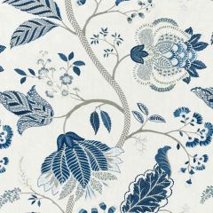 Scalamandre Palampore Embroidery Porcelain SC 000227175 La Boheme Collection Multipurpose Fabric